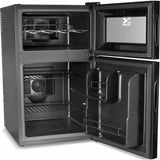 Kalorik - 8 Bottle Black 2-in-1 Mini Fridge and Wine Cooler