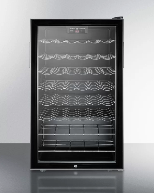 Summit - 20-inch 40 Bottle Single Zone Built-In Wine Cooler