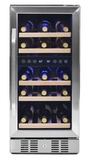 NewAir - 29 Bottle Dual Zone Built-In Wine Cooler