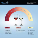 NewAir - 29 Bottle Dual Zone Built-In Wine Cooler